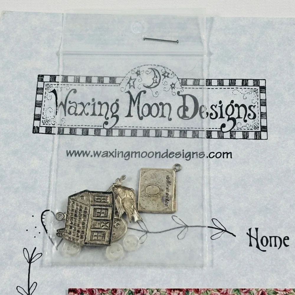 Waxing Moon Designs The Best Things #079 Cross Stitch Pattern with Charms Pack